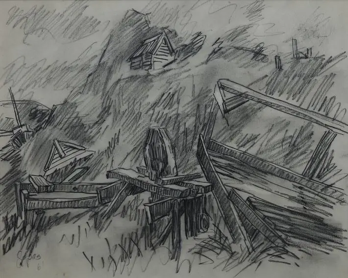 GOPAS, Rudi (1917-1983) - Decaying Foundation - dated 1961 Image 1++