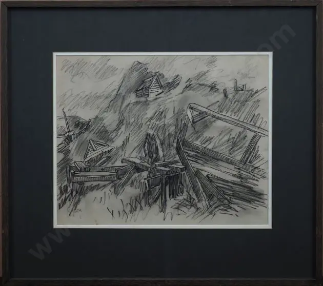 GOPAS, Rudi (1917-1983) - Decaying Foundation - dated 1961 Image 1++