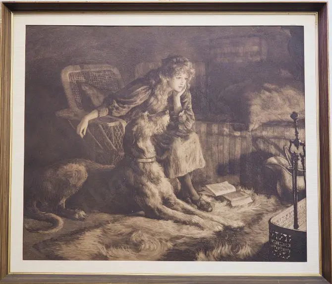 DICKSEE, Herbert (1862-1942) - Silent Sympathy Image 1++