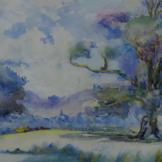 FELL, Charles (1854-1918) - Windy Day, Near Nelson Golf Links, Feb. 1911