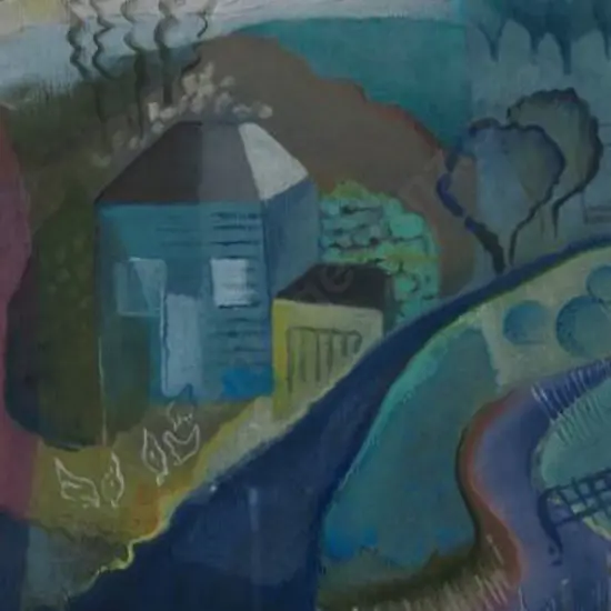CRAWFORD, John (1951-2012) - House on Winding Hill