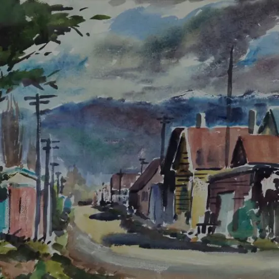WONG, Albert (20th Cent.) - Backstreet Reefton