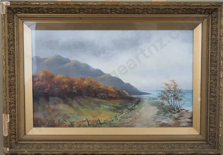 TICKLE, G (19th Cent.) - Coastal Road Image 1++