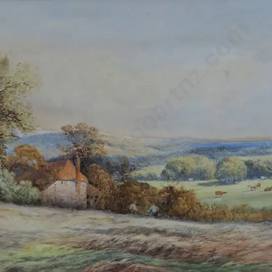St JOHN, Edwin (1878-1961) - Country Scene with Rolling Hills