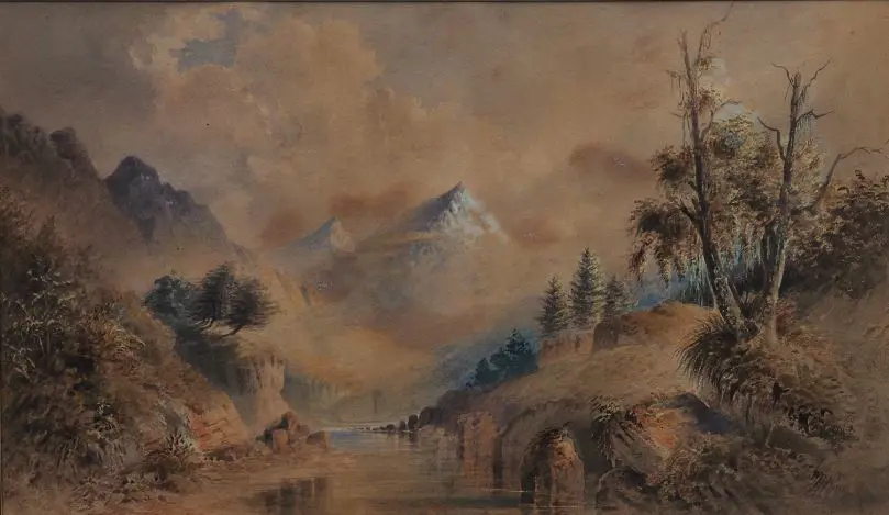 RAWORTH. William Henry (1820-1905) - Mountains in Cloud and Mist Image 1++