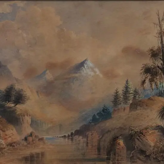 RAWORTH. William Henry (1820-1905) - Mountains in Cloud and Mist