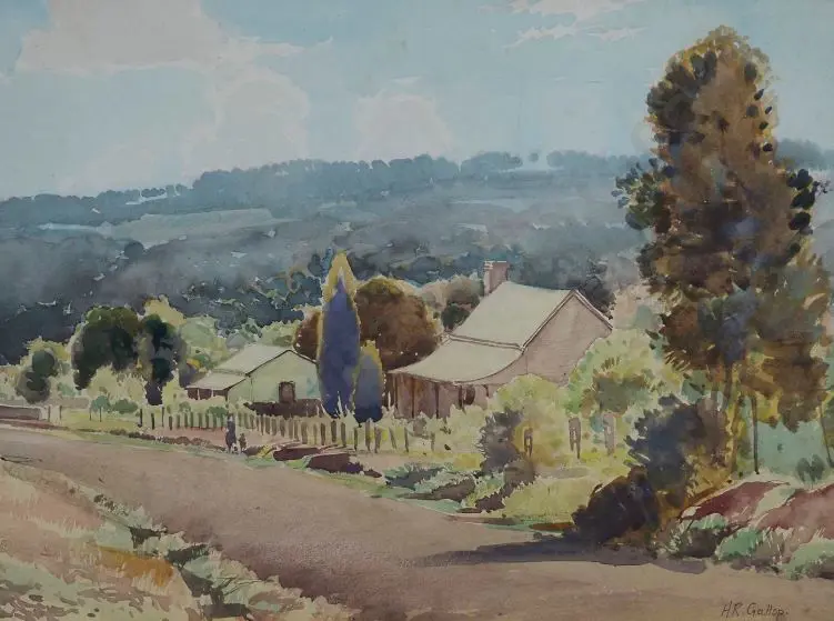 GALLOP, Herbert Reginald (1890-1958) - The Country Road Image 1++