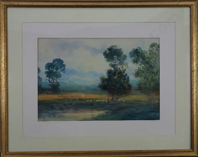 FLETCHER, Blythe (1890-1949) - Rural landscape Image 1++