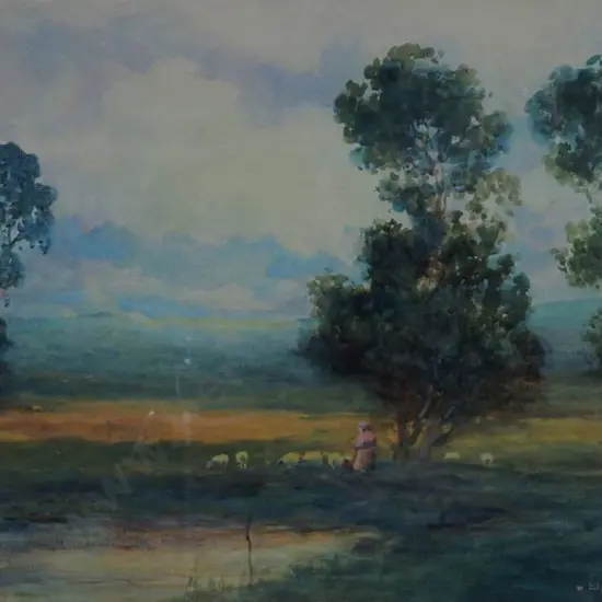 FLETCHER, Blythe (1890-1949) - Rural landscape