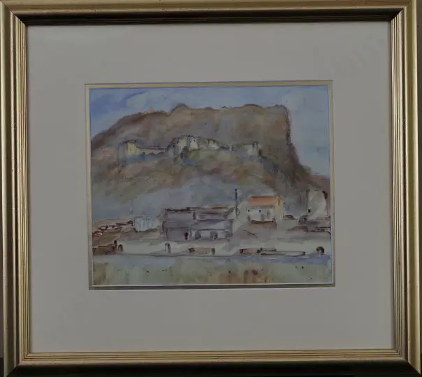 BURGE, Maude (1865-1957) - Hillside Castle & Docks Image 1++