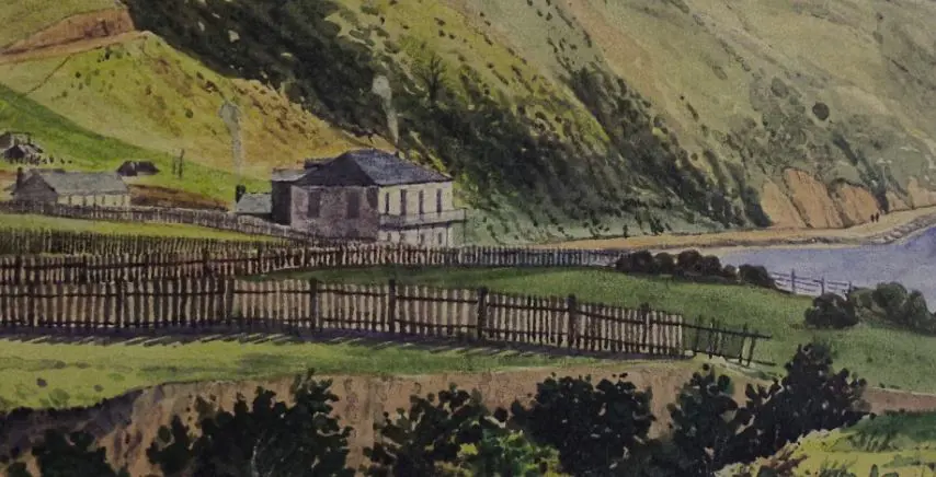 COLONIAL Waterfront - possibly Keri Keri - Bay of Islands - N.Z. c.1836 Image 1++