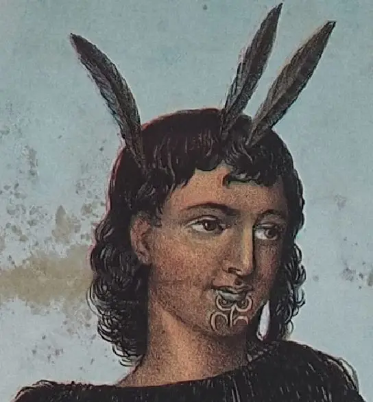 HINE-I-Turama Ngatiki- artist unknown - Maori Maiden c.1836 Image 1++
