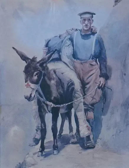 MOORE-Jones, Horace Millichamp (1868-1922) - Simpson and His Donkey Image 1++