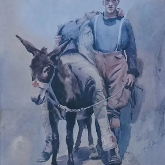 MOORE-Jones, Horace Millichamp (1868-1922) - Simpson and His Donkey