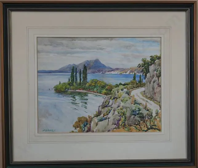 HIPKINS, Roland (1894-1951) - Lake Scene (possibly Taupo) Image 1++
