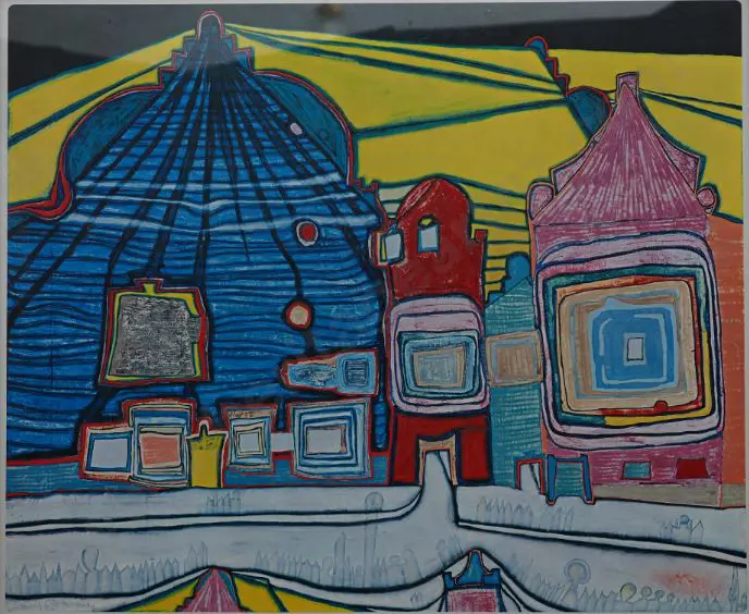 HUNDERTWASSER, Friedensreich (1928-2000) - Untitled Image 1++