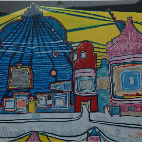 HUNDERTWASSER, Friedensreich (1928-2000) - Untitled