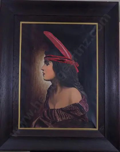 BROWN, J. (Early 20th Cent.) attributed - Maori Woman c. 1900 Image 1++