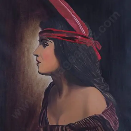 BROWN, J. (Early 20th Cent.) attributed - Maori Woman c. 1900