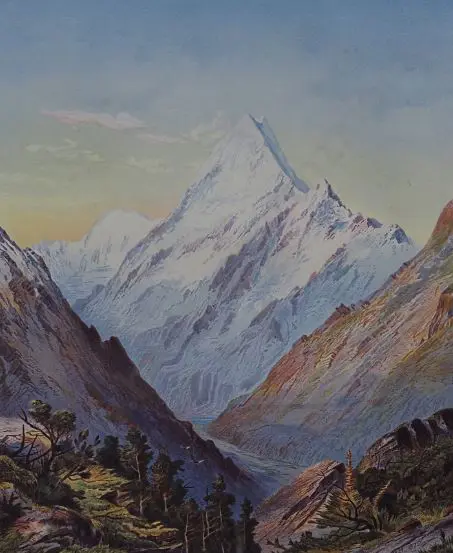 BARRAUD, C.D. (1822-1897) - Mount Cook Image 1++