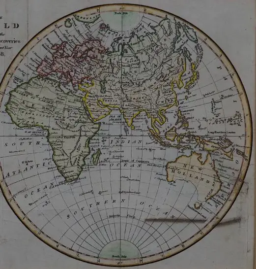 WORLD Map (1808) - The World with the Latest Discoveries 1808 Image 1++