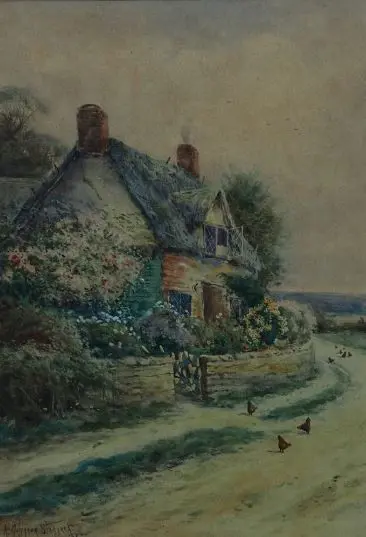 STANNARD, A. Molyneux (1878-1925) - Country Road with House Image 1++