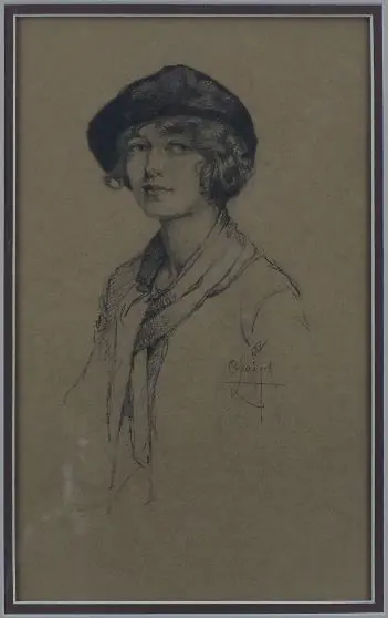 LLOYD, Olive Vera (1900-1978) - Self Portrait Image 1++