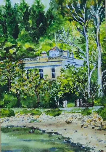 WILMHURST, Angela (20th Cent.) - Among the  Trees Anderson's Bay Image 1++