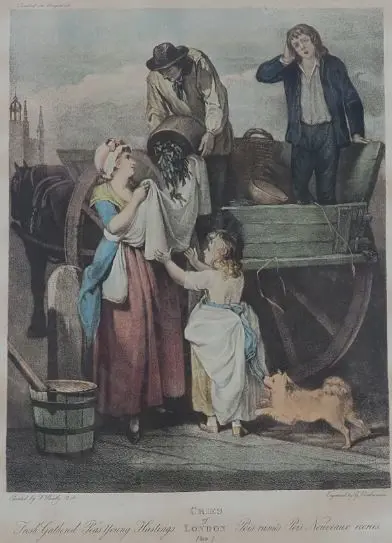 WHEATLEY, Francis R.A. (1747-1801) - Two Engraved prints from "Cries of London".  Dated 1795 Image 1++