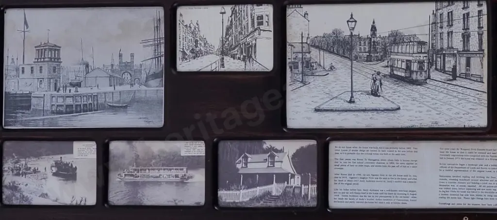 UNKNOWN - Whanganui - Montage of historic sketches of Wanganui and elsewhere Image 1++