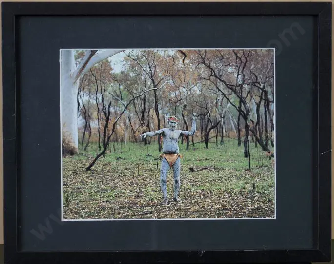 GINN, Victoria (1952-) - Man from Arnhemland (N.E. Australia) performing Ritual Dance Image 1++