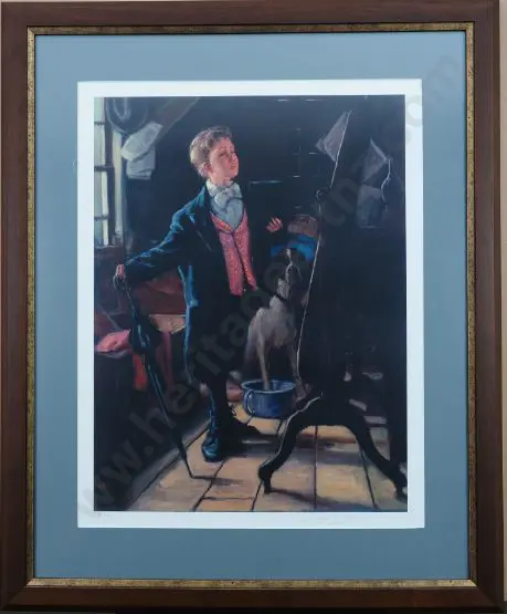 LEIGHTON -JONES, Barry (1932-) - Boy in Front of Mirror Image 1++