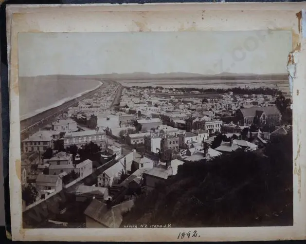 VALENTINE, J - Napier - 1892: The Spit from the Hospital, Napier Image 1++