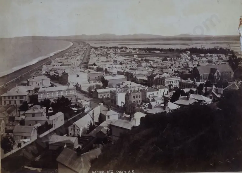 VALENTINE, J - Napier - 1892: The Spit from the Hospital, Napier Image 1++