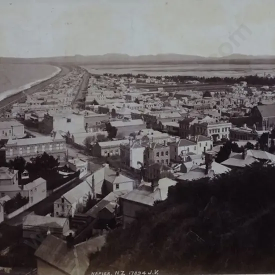 VALENTINE, J - Napier - 1892: The Spit from the Hospital, Napier
