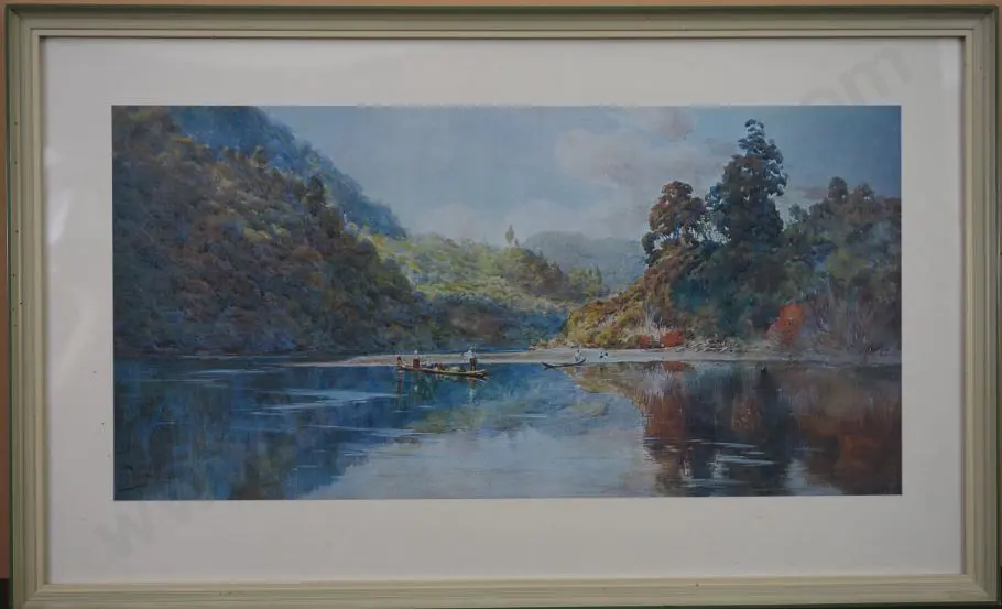 WORSLEY, Charles Nathaniel (1862-1923) - Whanganui River Image 1++