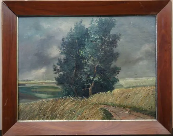 UNKNOWN Artist - Country Path with Trees Image 1++