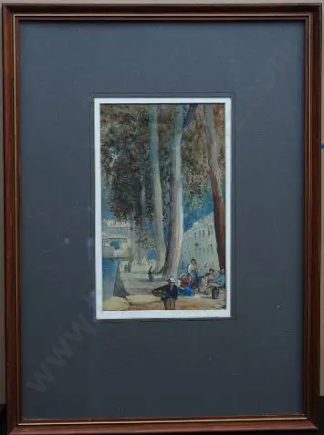 UNKNOWN Artist - Italian Street Scene Image 1++