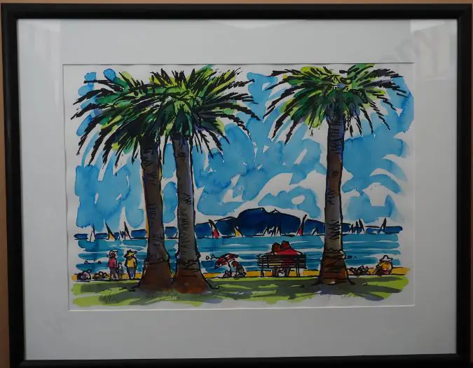 BEADLE, Philip (1959-) - Rangitoto from St Heliers Bay Image 1++