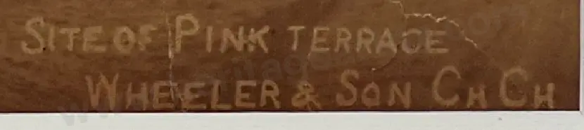 WHEELER & SON, Photographers - Tarawera Eruption - Site of Pink Terrace Image 1++