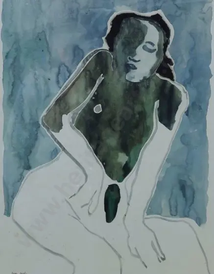 POOLE, Bryan (1953-) - Female Nude Study Image 1++