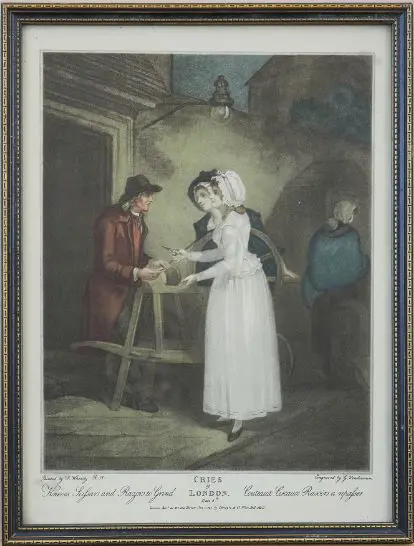 WHEATLEY, Francis R.A. (1747-1801) - Series of 5 Engraved prints (1793) from "Cries of London" series Image 1++