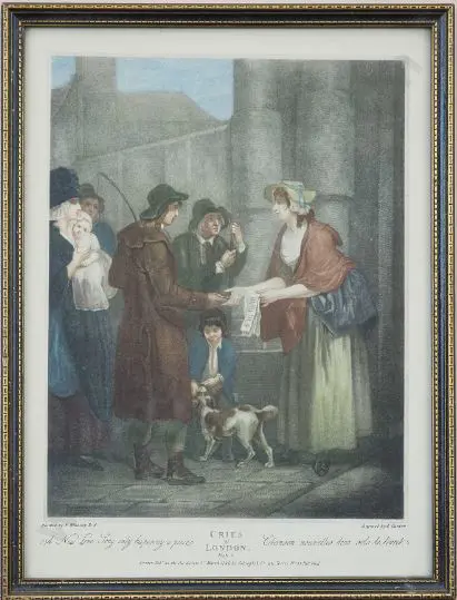 WHEATLEY, Francis R.A. (1747-1801) - Series of 5 Engraved prints (1793) from "Cries of London" series Image 1++