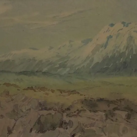 CARLTON, Rix (1890-1962) - Central Otago with Southern Alps