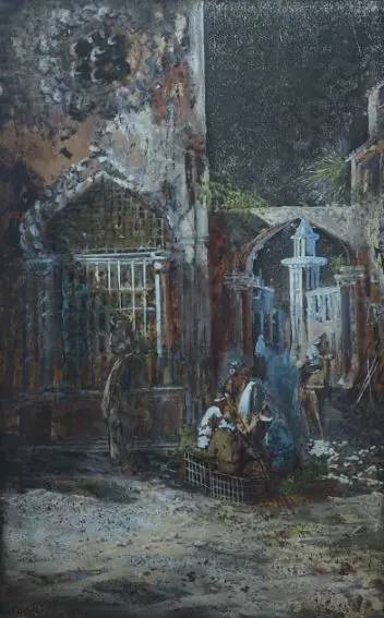 NASTI, - Italian Village Scene Image 1++