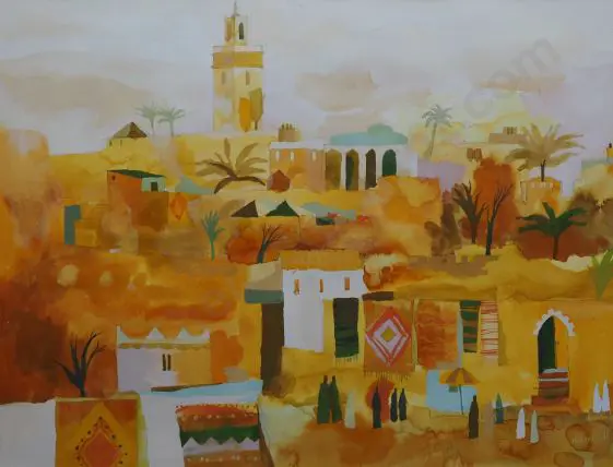 TUFF, Richard (1965-) - North African Village Image 1++