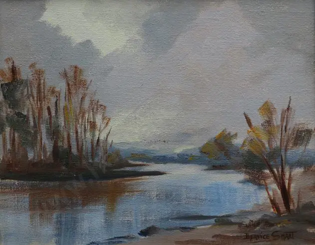 SMART, Bernice (1940s-70s) - River with Trees Image 1++