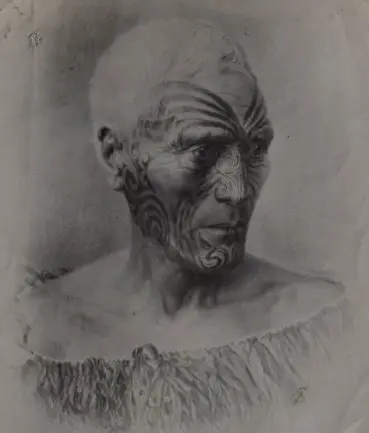 UNKNOWN Photographer - MAORI Chief - Identity Unknown Image 1++