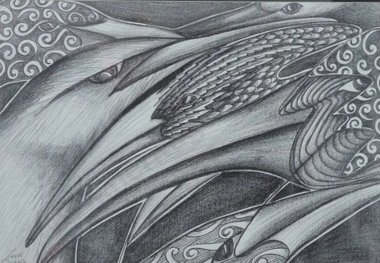 ADAMS, Lianne (21st Cent.) - Kotuku Feathers Image 1++