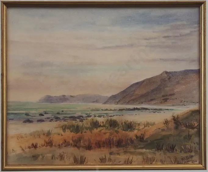 RUSH, William J. (1872-1965) - Wairarapa Coastal Scene Image 1++